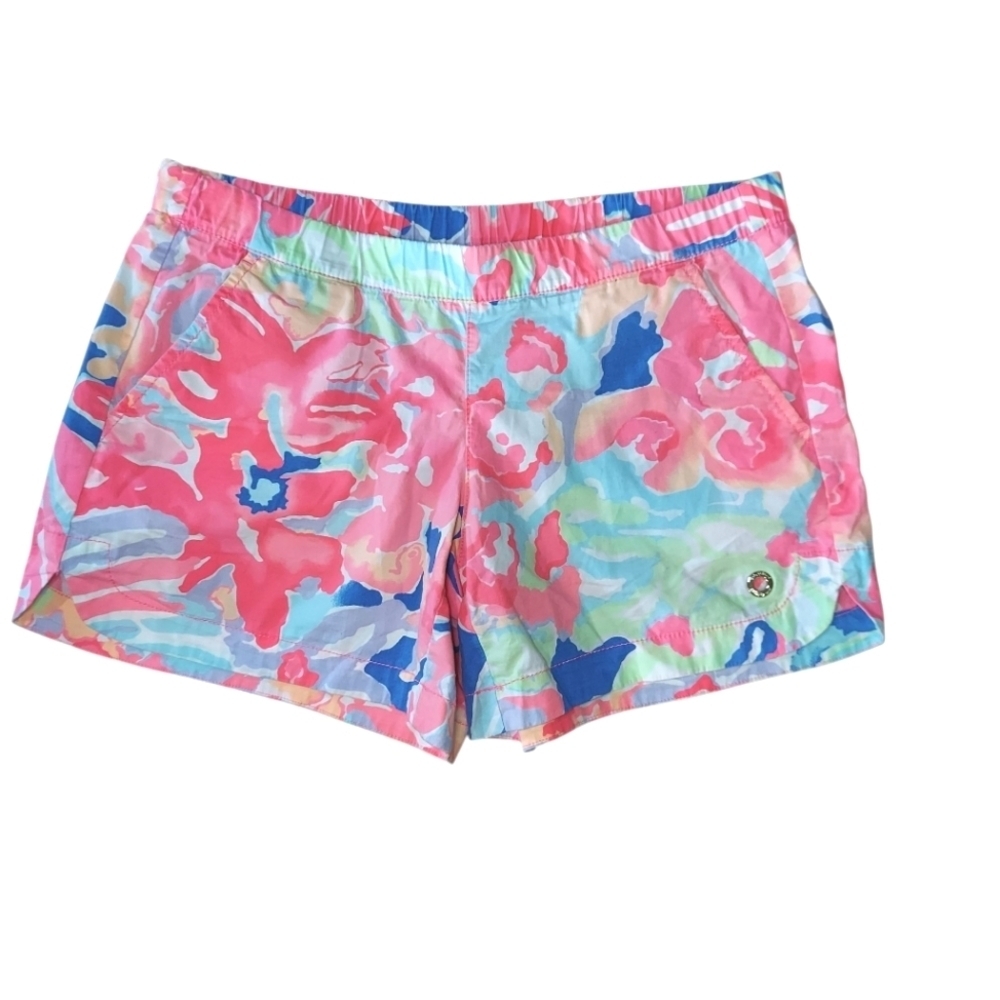 Lilly Pulitzer Colorful Pastel/Watercolor Board Beach Shorts